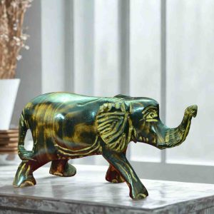 Wooden Elephant Sculpture/ Curving