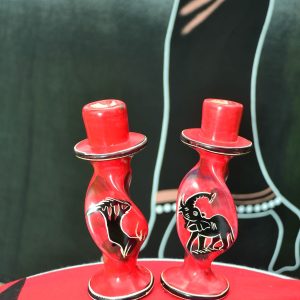 Hand chiseled Twisted Candle Stands Curving