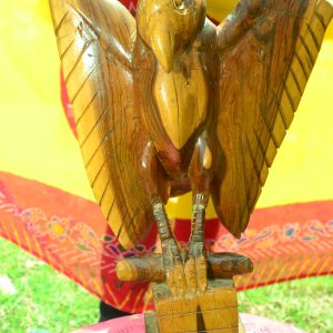 Hand Chiseled wooden eagle curving or sculpture