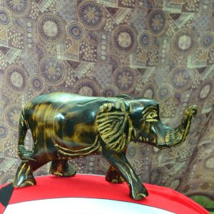 Hand Chiseled Wooden Elephant Sculpture/ Curving