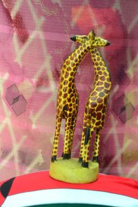 Hand Chiseled Twin Girrafe Carving Or Sculpture 200x300